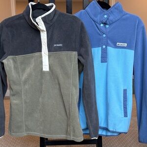 TWO Columbia Two-Tone Fleece Pullovers (can purchase individually)